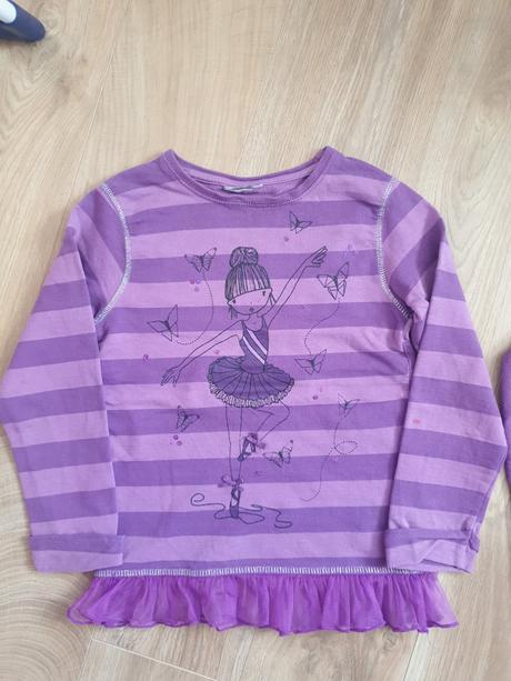 2xteplakove mikiny hannah montana a s balerinou, topolino,128