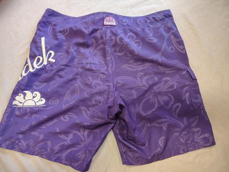 Pánske fialové kúpacie šortky, sundek, 36, xl, xl