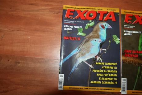 Chovatelská časopis exota , papagaje,
