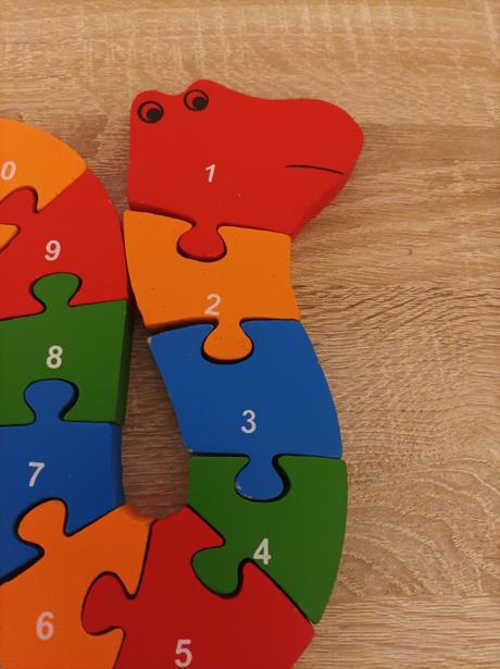 Drevene puzzle - had,