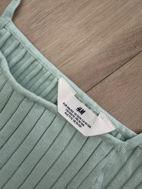 Vrubkovany dievčensky komplet h&m, h&m,146