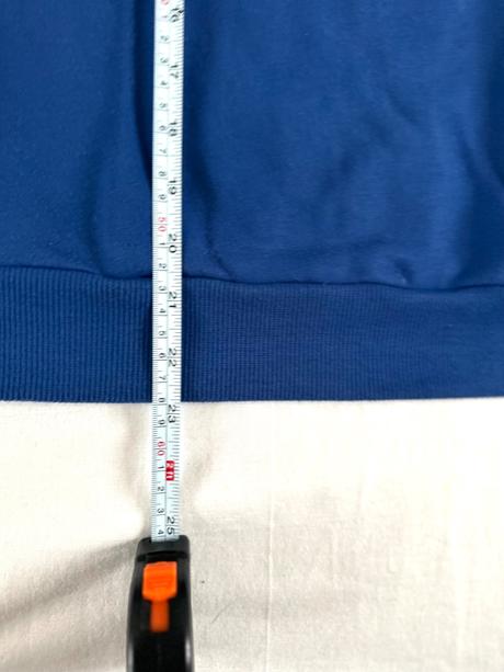 Modrá mikina adidas s červeným logom, adidas,s