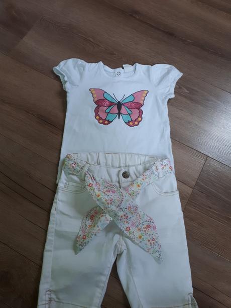 Šortky + tričko, h&m,80