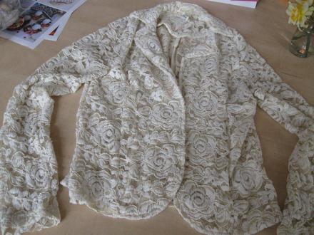 Dámske čipkované sako, s, s