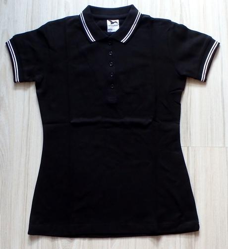 Čierne tričko s golierikom, v. xs, s, m, l, l / m / s / xs