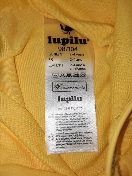 Nové plavky 98/104, lupilu,98 / 104