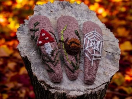 Ručne vyšívaný golier na šaty/sveter ...,