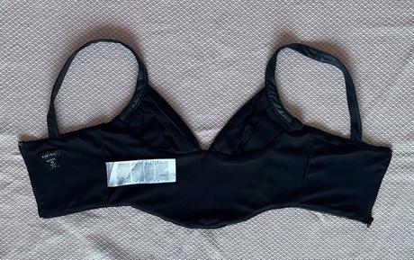 Čierny korzetový koženkový crop top, amisu, xs/34, amisu,xs