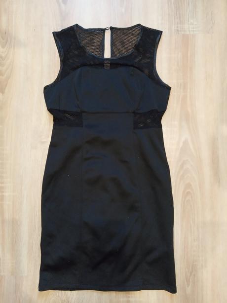 Šaty so sieťovanou vsadkou, fishbone,s