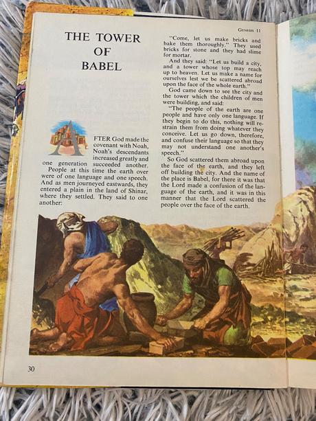 Stará krásna retro the children s bible in colour,