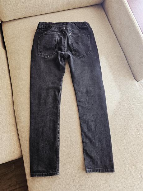 Cierne jeansy 146 10-11y skinny fit, h&m,146
