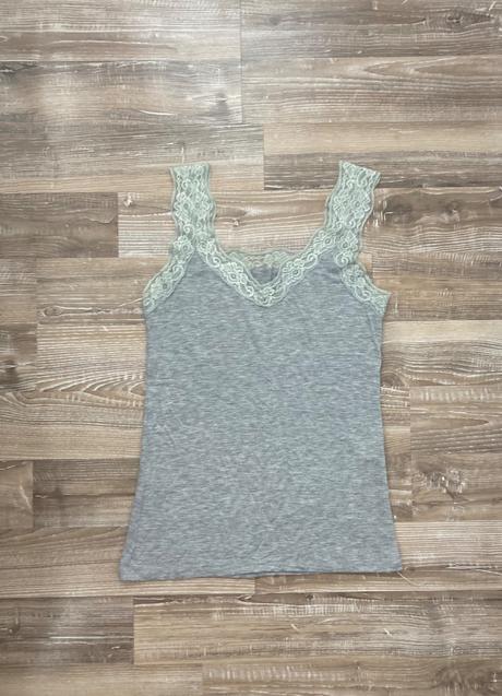 Elastické letné tričko/tielko ramienka čipkovane, m