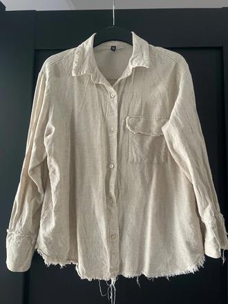 Ľanová košeľa, h&m,s