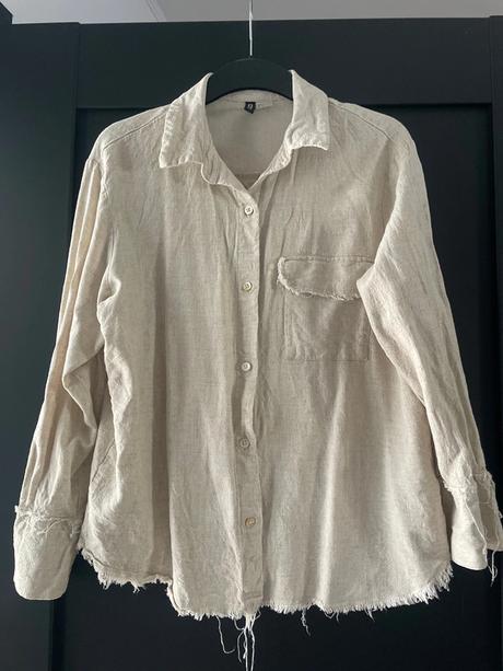 Ľanová košeľa, h&m,s