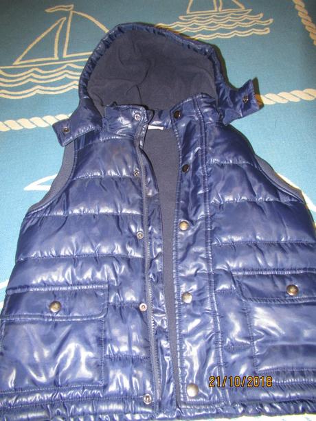 Modrá moderná lesklá vesta, cherokee,128