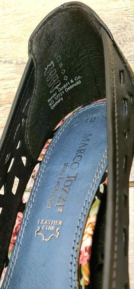 Kožené lodičky marco tozzi, marco tozzi,40