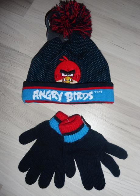 Čiapka+rukavice angry birds, 104