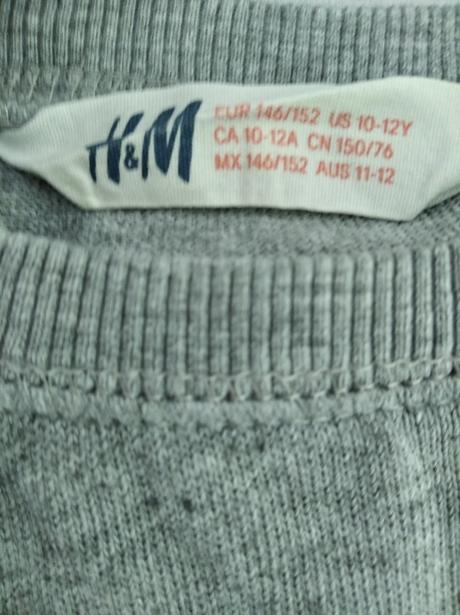 Šedá mikina h&m, h&m,146