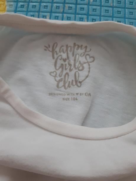 Biele dievčenské tričko, c&a,92