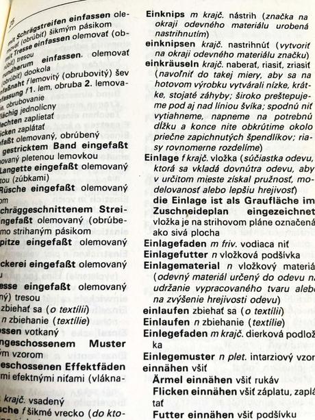 Nemecko-slovenský slovníček pre šikovné ruky,