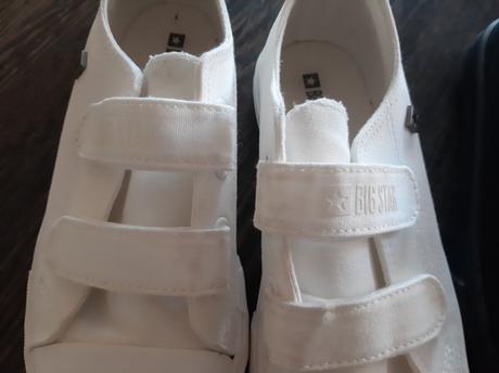 Tenisky big star-biele a čierne, 35