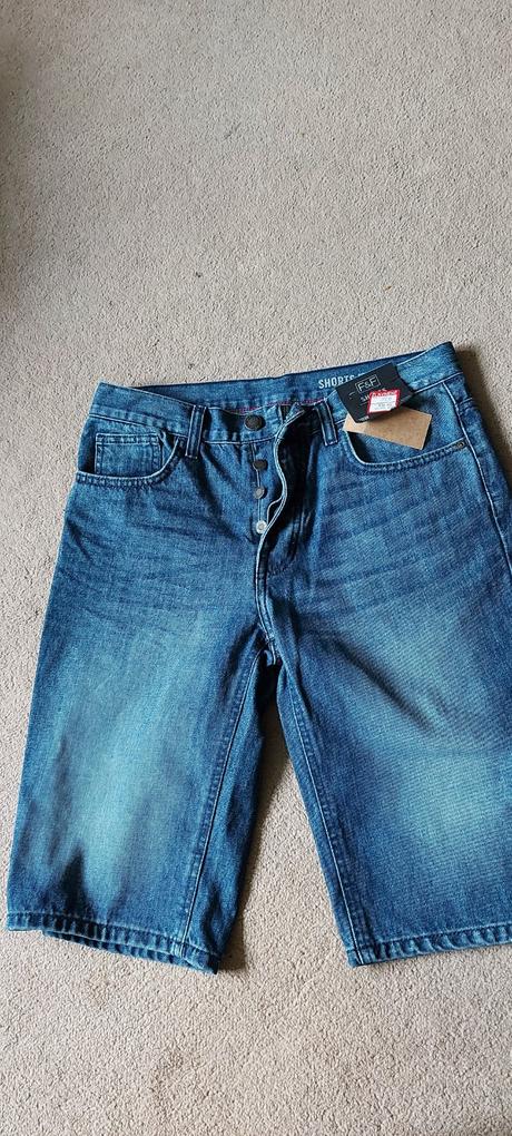 Pánske riflove kraťase, f&f,30