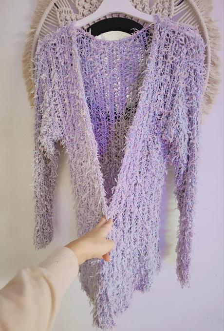 Kardigán levanduľa, m