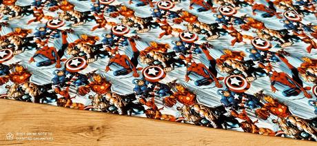 Teplákovina -avengers- digitálna potlač - cena za,