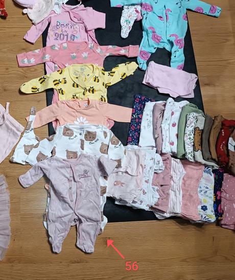 85 ks dievčatko mix oblečenia od narodenia, 50–62