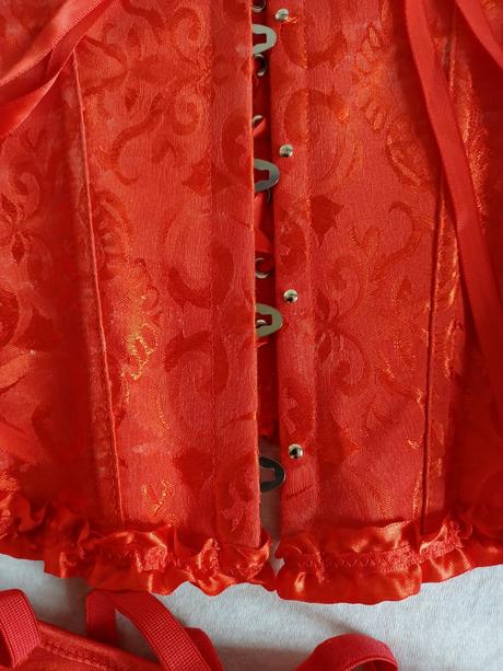 Červený korzet, xl