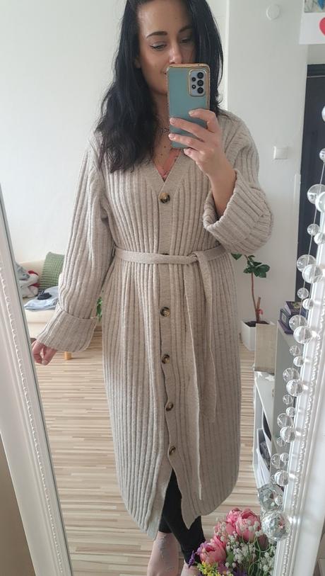 Sveter predĺžený, h&m,m