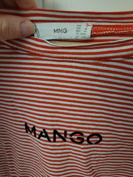 Zánovné krátke over-size tričko mango, pošta gráti, mango,s