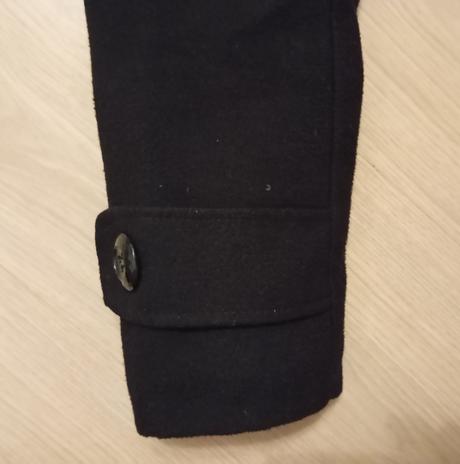 Čierny dámsky kabát s/m, s