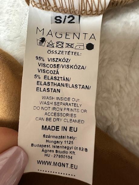 Tričko koňakovej farby zn. magenta, l / m