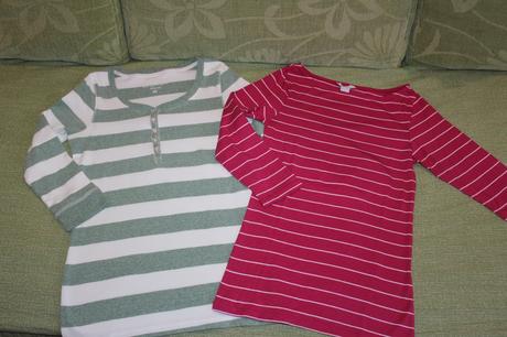 Pásikavé tričká s/m, h&m,s