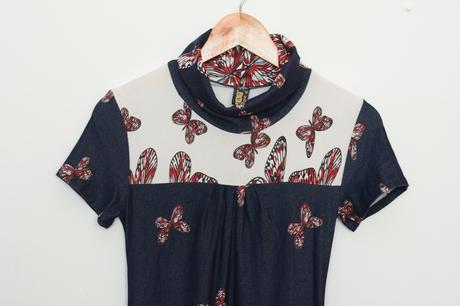 Šaty s motýlmi, xs