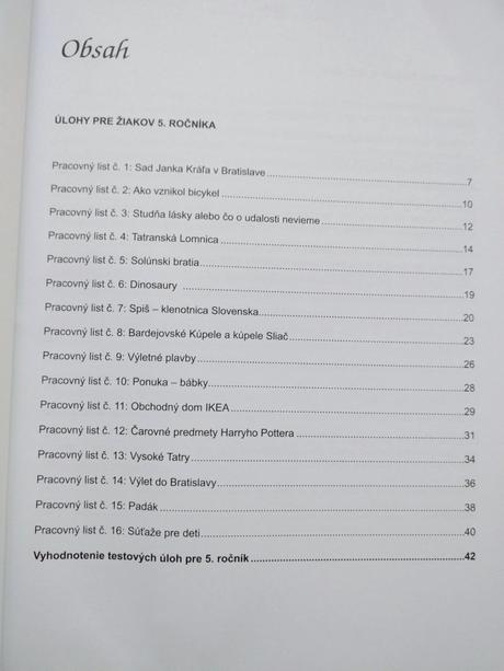 Úlohy na rozvíjanie čitateľskej gramotnosti, 