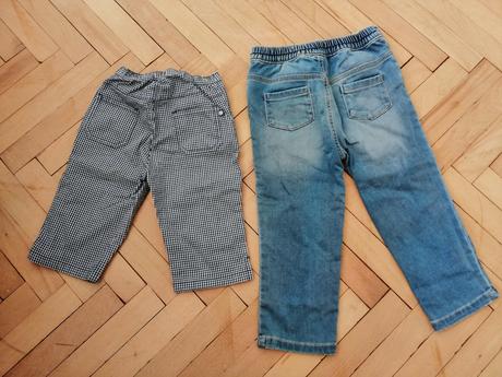 Rifle+trojstvrtove nohavice, h&m,92