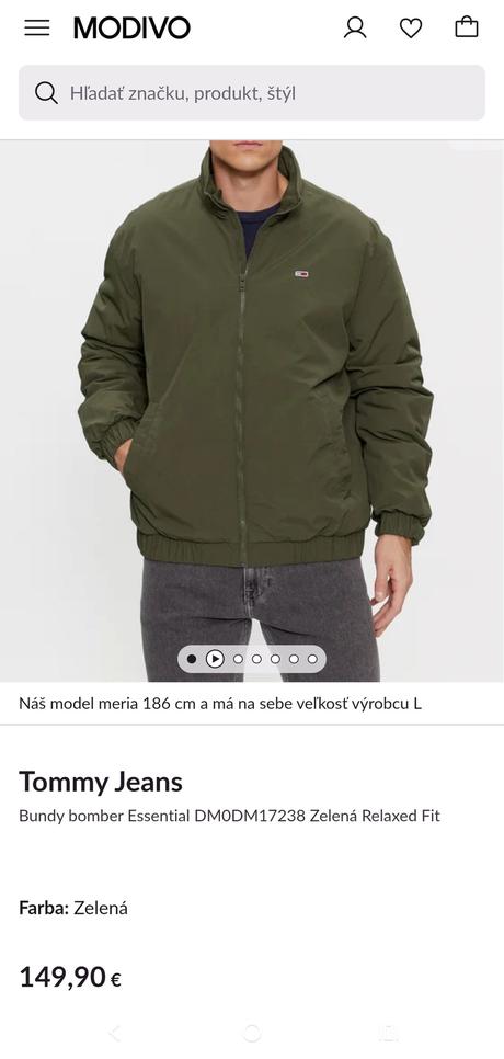 Tommy hilfiger pánska zimná bunda xl, tommy hilfiger,l / xl