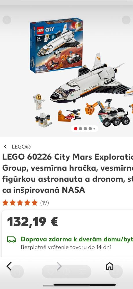 Lego city space port  raketoplán, 