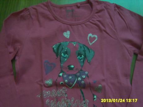 Dievčenské tričko s dlhym rukavom, 110