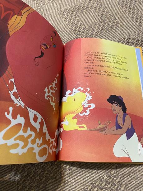 Krásna zberateľská kniha walt disney aladin, 