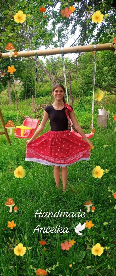 Folk sukienka s bordurou, 50 - xxl