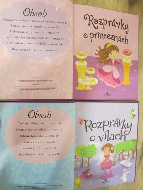 Knihy rozprávky o princeznách, o vílach,
