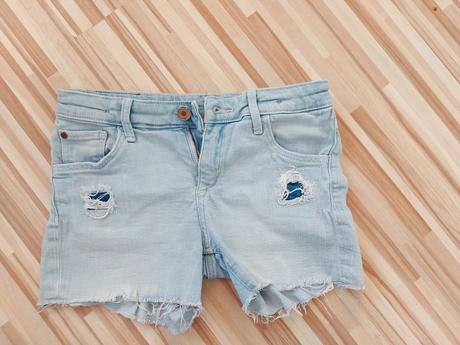 Riflové šortky, h&m,152