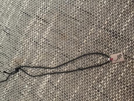 Šnúrka na krk s príveskom - jašterica, 