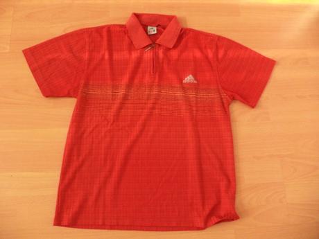 Panska červena polokošela , adidas,m