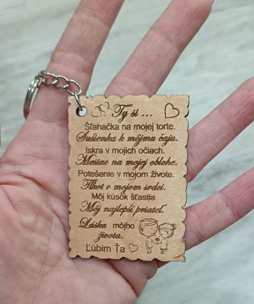 Kľúčenka na valentín pre lásku, 