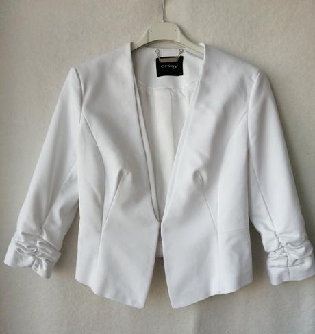 Pekné elegantné sako s 3/4 rukávmy, orsay,36