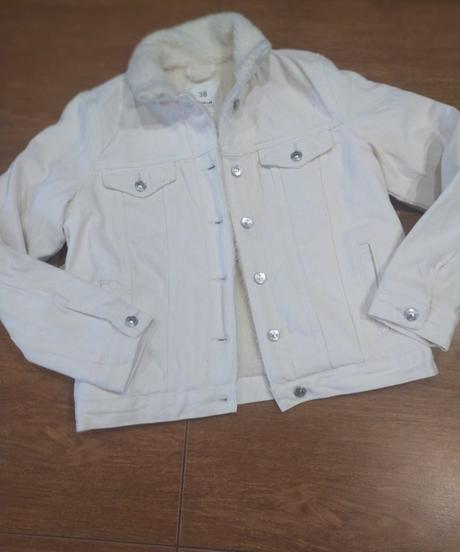 Riflová zateplená bunda, sinsay,38